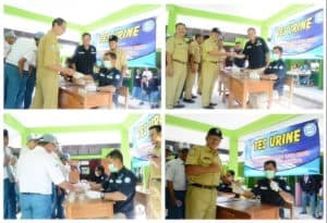PEMBINA UPACARA DAN TES URINE DI SMAN 1 WATES
