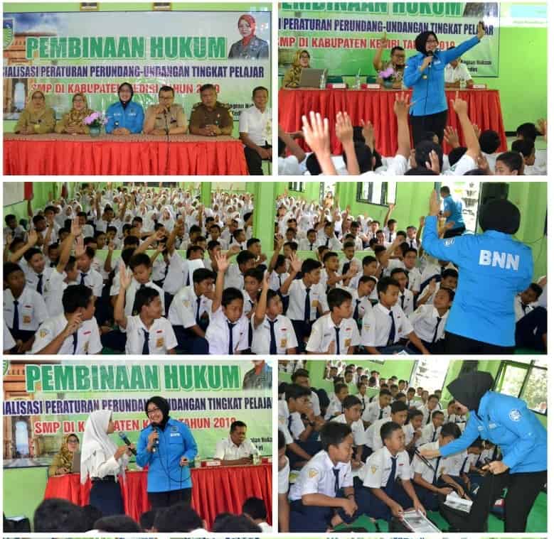 SOSIALISASI P4GN DALAM RANGKA PEMBINAAN HUKUM DI SMPN 4 PARE SOSIALISASI P4GN DALAM RANGKA PEMBINAAN HUKUM DI SMPN 4 PARE