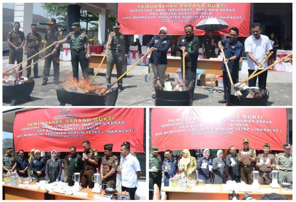 PEMUSNAHAN BARANG BUKTI NARKOTIKA DAN PERINGATAN HARI ANTI KORUPSI PEMUSNAHAN BARANG BUKTI NARKOTIKA DAN PERINGATAN HARI ANTI KORUPSI